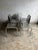 Belgian Postmodernist Chairs in Aluminium, 1980s, Set of 6 For Sale - Image 6 of 13