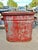 American Vintage Red Industrial Waste Basket-Garage Oil Rags For Sale - Image 3 of 7