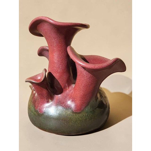 Mid-Century Modern Mushroom Vase by A. Kostanda, Vallauris, 1970s For Sale - Image 3 of 12