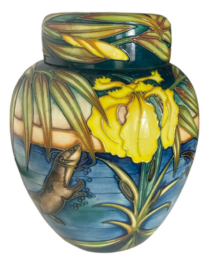 Otters Ginger Jar by Sian Leeper for Moorcroft Pottery, 2004
