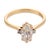 Contemporary Vintage Gia 1.14 Carat Diamond 14k Yellow Gold Engagement Ring, Size 6.5 For Sale - Image 3 of 6