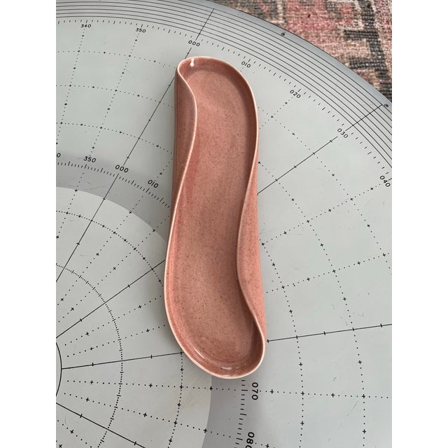Mid-Century Modern 1940s Russel Wright Coral Relish Tray for Steubenville For Sale - Image 3 of 7