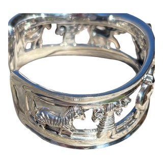 Barry Kieselstein-Cord Kc Studio Sterling Silver Animal Cuff Bracelet, 82.2g Sterling Silver For Sale