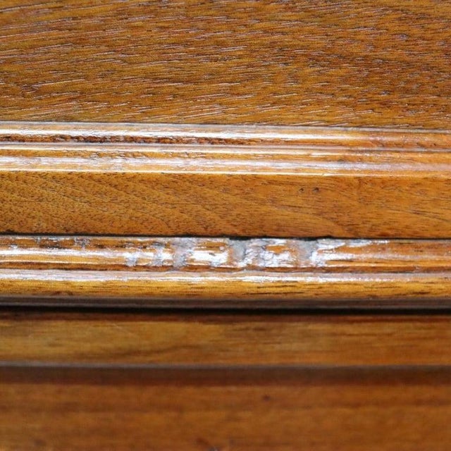 Carved Walnut Marble Top 3 Drawer Dresser With Extra Hidden Drawer C1880 For Sale - Image 10 of 12