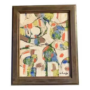 Contemporary Original Stephen Heigh Abstract Painting “Time of Change” Framed