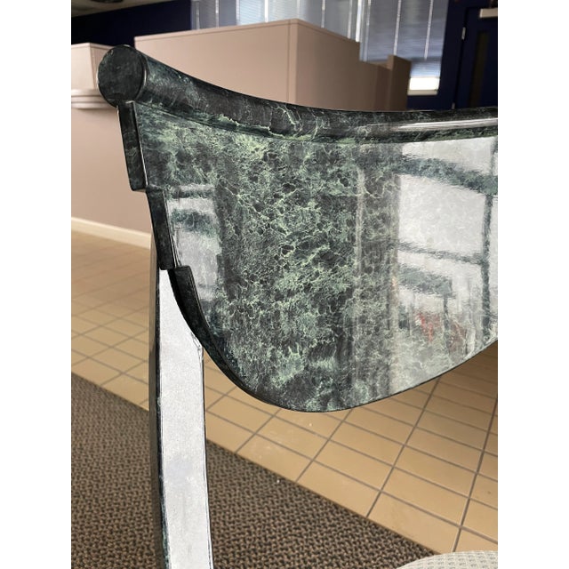 Wood Vintage Lacquered Wood Italian Hollywood Regency Dining Chairs by Pietro Costantini - A Pair For Sale - Image 7 of 13