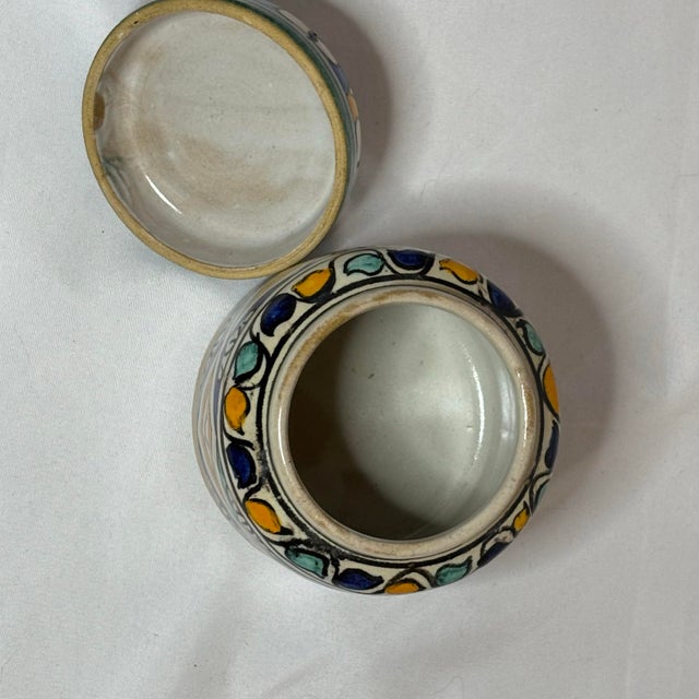 Moroccan Mid-Century Moroccan Glazed Maiolica (Majolica) Circa 1960s For Sale - Image 3 of 11