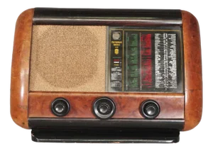 Minerva 425 Walnut Burl Radio, 1941