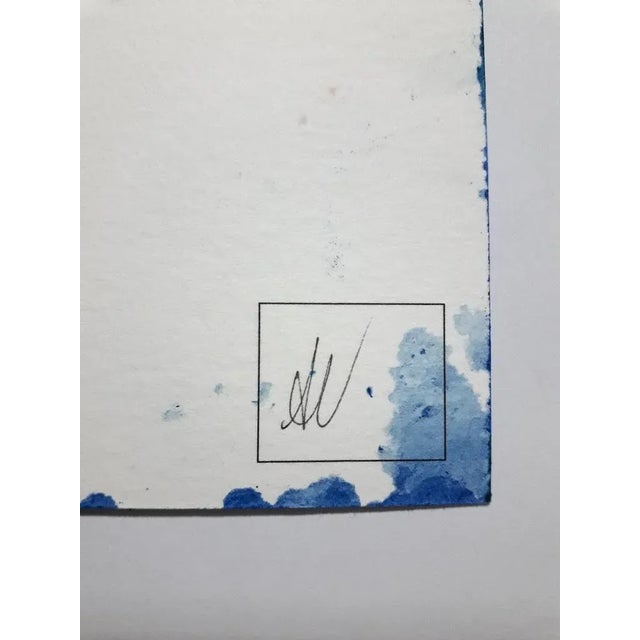 Wave - Side View is an original watercolor on paper 300g/m2 realized by Antonietta Valente in 2020. Hand-signed and dated...