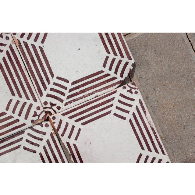 1920s Antique Bauhaus Portuguese Set of Ten Tiles For Sale - Image 11 of 13
