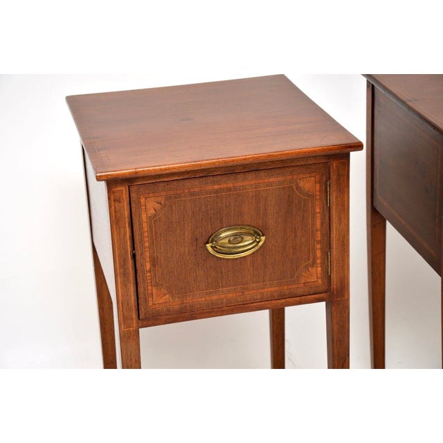 Antique Edwardian Side Tables, 1900s, Set of 2 For Sale - Image 9 of 13