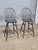 Late 20th Century Pair of Bench Made Black Windsor Chair Tall Stools by David T. Smith of Ohio For Sale In Cleveland - Image 6 of 11