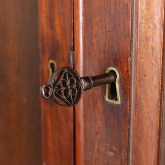 19th Century Louis Philippe Walnut Wardrobe, Italy For Sale - Image 11 of 16