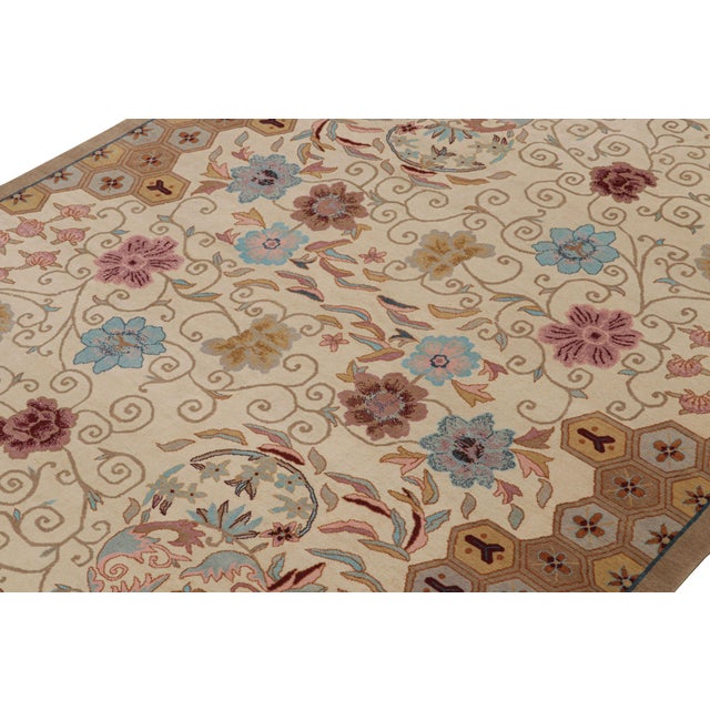 This 9x12 rug is an exciting new addition to the Art Deco rug collection by Rug & Kilim. On the Design: Hand-knotted in...