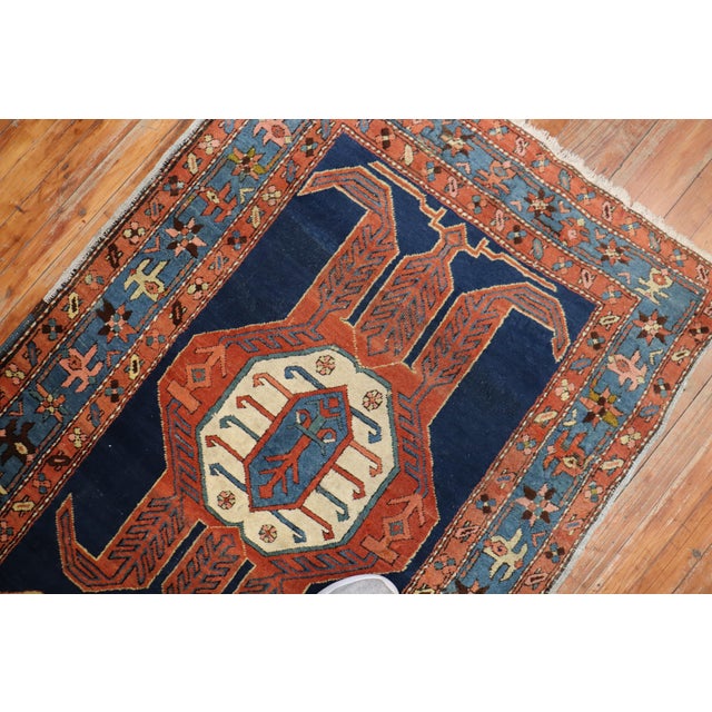 Late 19th Century Tribal Heriz Serapi Runner - 3'6" x 18' For Sale - Image 4 of 6