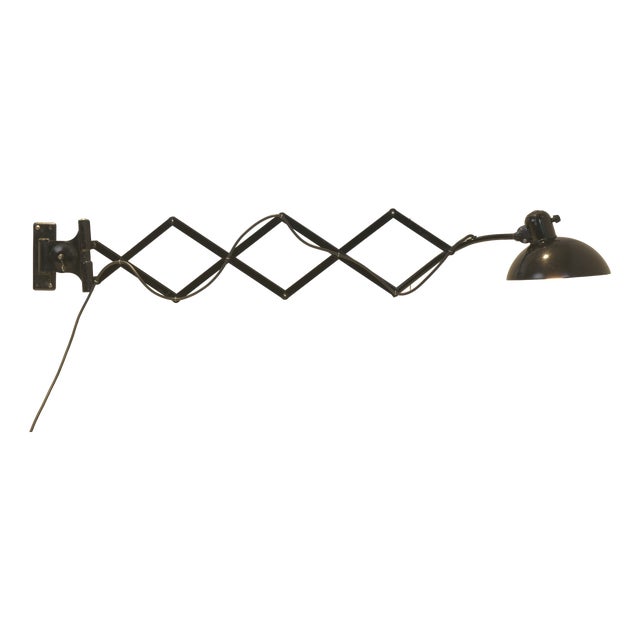 6614 Wall Lamp by Christian Dell for Kaiser + Co, 1950s For Sale