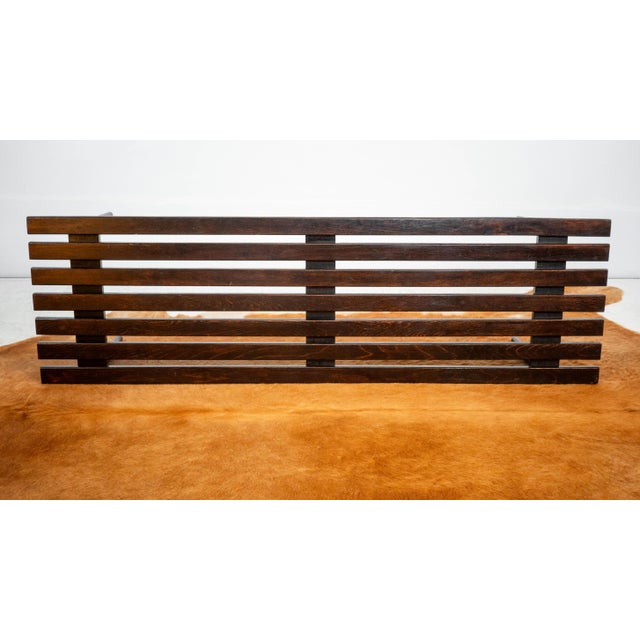 Mid-Century European Slat Bench or Coffee Table, Yugoslavia, C. 1960s For Sale - Image 12 of 16