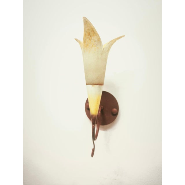 Floral Applique with Murano Glass, 1980s For Sale - Image 9 of 10