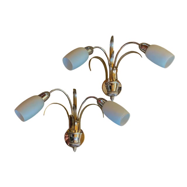Pineapple Wall Sconces from Boulanger, 1970s, Set of 2 For Sale