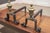 Wrought Iron Andirons with Brass Urns, France, 1920s, Set of 2 For Sale - Image 6 of 7