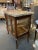 1900s Antique Oak Glass and Stone French Style Vitrine Cabinet With Velvet Interior For Sale - Image 4 of 13