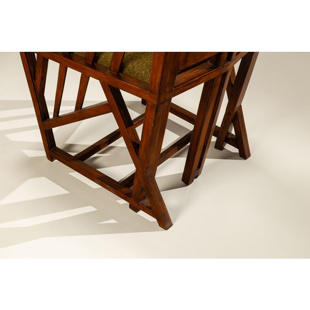 Dark Art Nouveau Armchair For Sale - Image 10 of 15