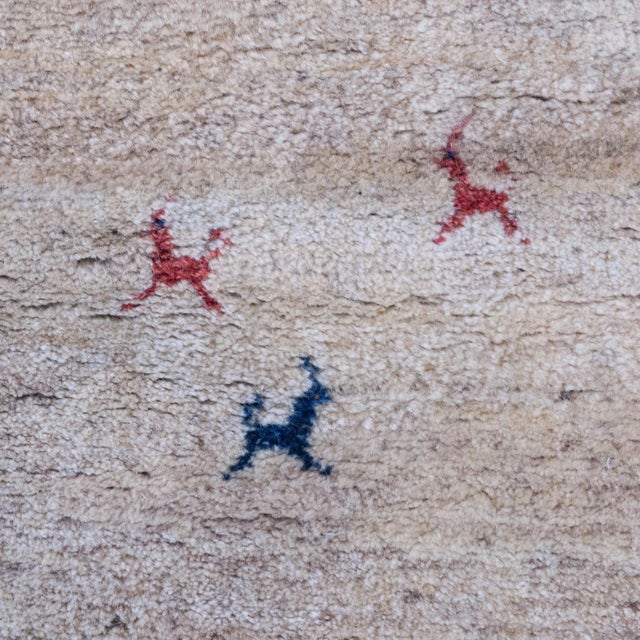 Vintage Hand-Knotted Gabbeh Rug, 1960s For Sale - Image 3 of 5