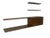 Remarks: Wall unit / sideboard, Germany 1960s. Floating shelves and a floating chest in wenge veneer. All in very good...