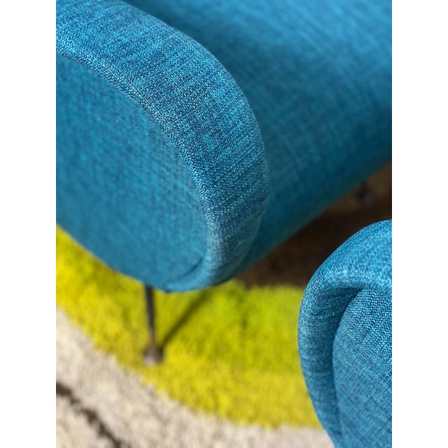 Metal Italian Lady Lounge Chairs attributed to Marco Zanuso, 1960s, Set of 2 For Sale - Image 7 of 15