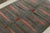 Rug & Kilim 1960s Vintage Zeki Müren Rug in Gray, Peach and Green Geometric Pattern For Sale - Image 4 of 7