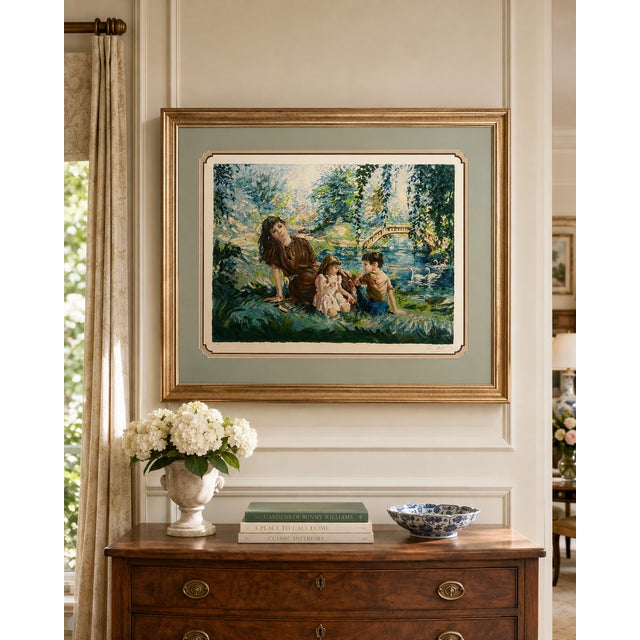 1980s Eva Makk “Realities of Joy” Signed Limited Edition Serigraph 69/275, Large Matted Print For Sale In Los Angeles - Image 6 of 18