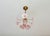 Pink Vintage Murano Glass Ruffled Floral Pendant Light – Pink Swirl & Daisy Shades For Sale - Image 8 of 18