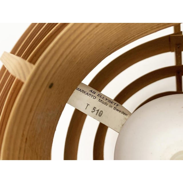 T-510 Pendant Lamp in Pine by Hans-Agne Jakobsson for Ab Markaryd, 1960s For Sale - Image 13 of 15