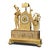Parisian-style table clock from the Empire period (circa 1810-1815), in mercury-gilt bronze (ormolu) with a double patina...