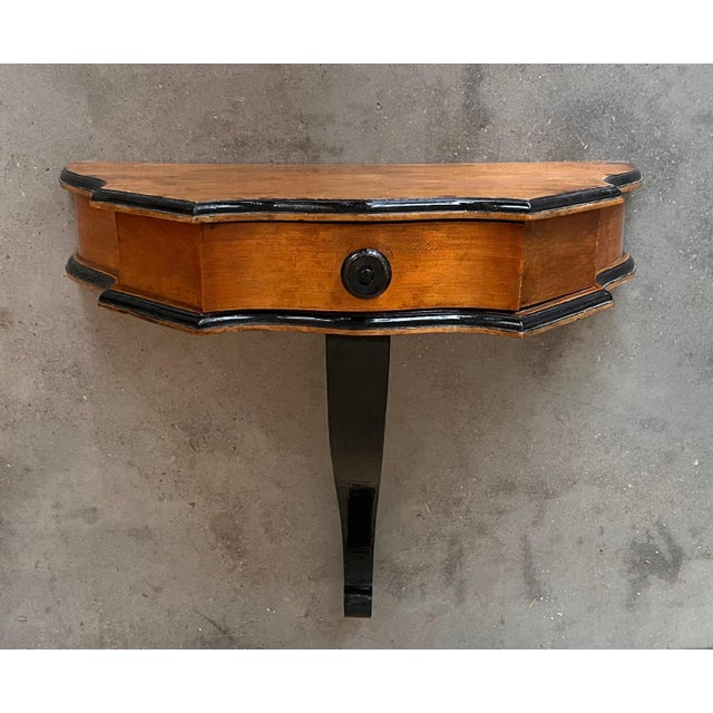 Early 20th Hanging Console with Drawer and Ebonized Details For Sale - Image 4 of 18