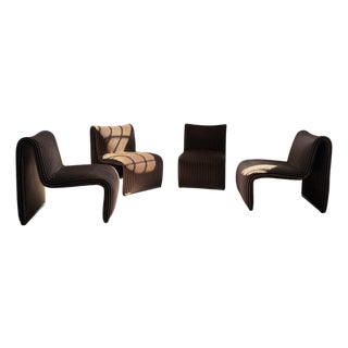 Italian Armchairs, 1970s, Set of 4 For Sale