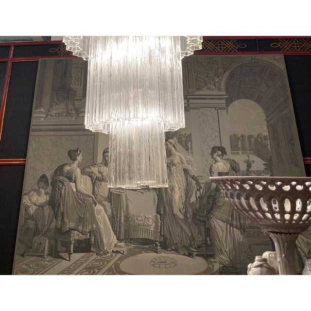 Italian Murano Glass Tronchi Chandeliers, 1990, Set of 2 For Sale - Image 4 of 10