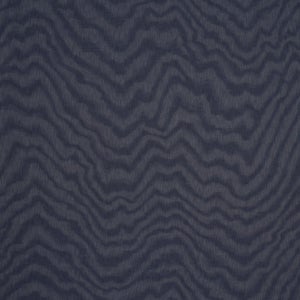 Schumacher Denim Moiré Fabric In Denim