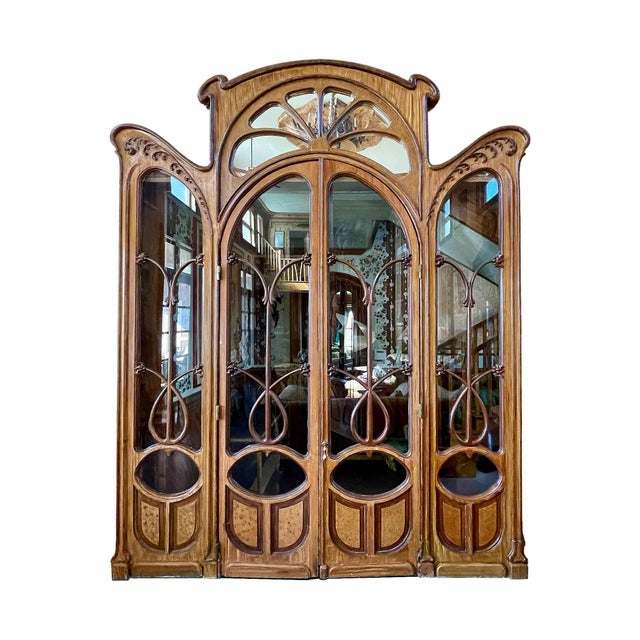 Antique Art Nouveau Doorway For Sale - Image 4 of 7