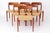 Wood Large Danish Teak Dining Chairs Model 75 with Papercord Seats by Niels Otto (N. O.) Møller for J.L. Møllers, 1950s, Set of 8 For Sale - Image 7 of 12