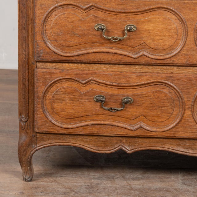 Late 18th Century French Oak Chest of Three Drawers For Sale - Image 15 of 18