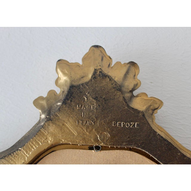 Italian Rococo Giltwood Style Wall Mirror Carved Scrollwork Frame Vintage For Sale - Image 12 of 14