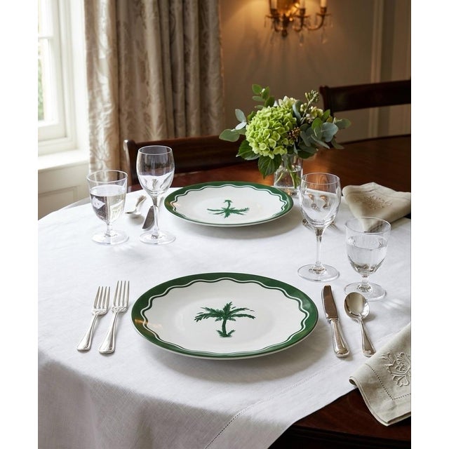 Bring a touch of tropical elegance to your tabletop with this sophisticated pair of plates. A collaboration between the...