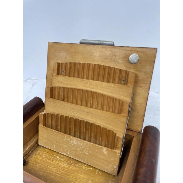 Wood Art Deco Cigarette Case,1920s For Sale - Image 7 of 12