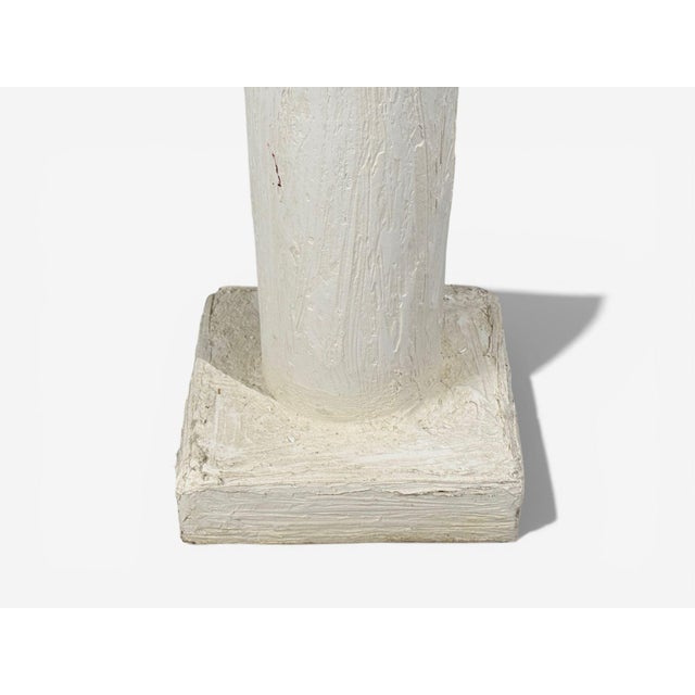 Jean-Michel Frank Style, Monumental Torchiere Lamps, Plaster, 20th C. For Sale - Image 10 of 11