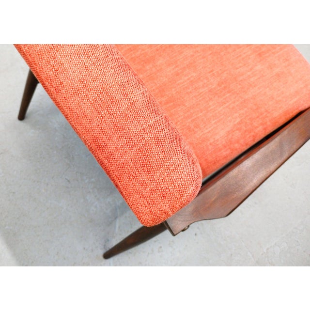 Bring a piece of design history into your home with this rare Henryk Lis armchair, a striking example of Polish mid-...