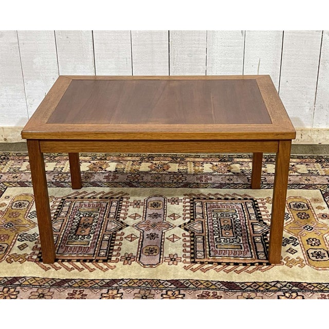 Teak and Cherry Wood Coffee Table, 1970s For Sale - Image 3 of 10