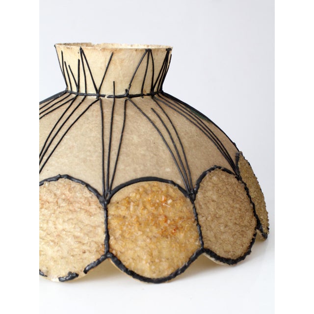 Plastic Mid-Century Atomic Fiberglass Chandelier Shade For Sale - Image 7 of 15