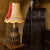 Wood Antique Wooden Pendulum Wheel Lamp For Sale - Image 7 of 9