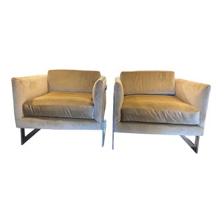 Original Midcentury Club Chair by Milo Baughman - a Pair For Sale